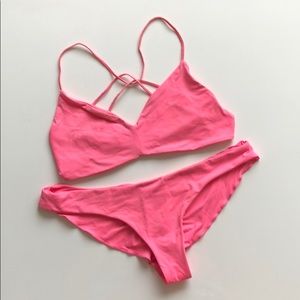 Boys + Arrows bikini set in Solstice Pink! (M/L)